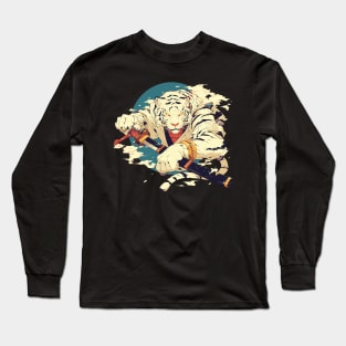 samurai tiger Long Sleeve T-Shirt